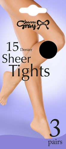 15 Denier Tights - 3 Pair Pack - From £2.99