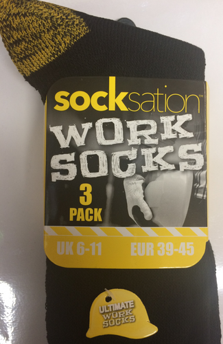 Short Work Socks - 3 Pair Pack