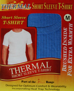 Mens Short Sleeve Thermal Vest - Assorted Colours