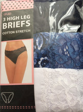 Load image into Gallery viewer, High Leg Ladies 3 pk Briefs