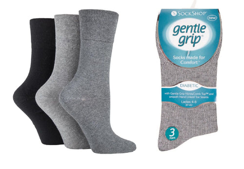 Ladies Non Elastic Socks - 3 Pair Pack