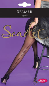 Sheer Tights with Back Seam