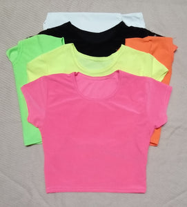 Childrens short sleeve crop top