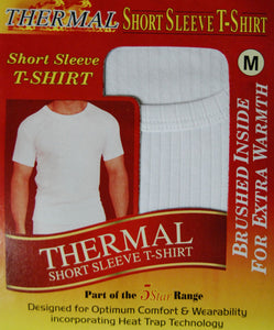 Mens Short Sleeve Thermal Vest - Assorted Colours