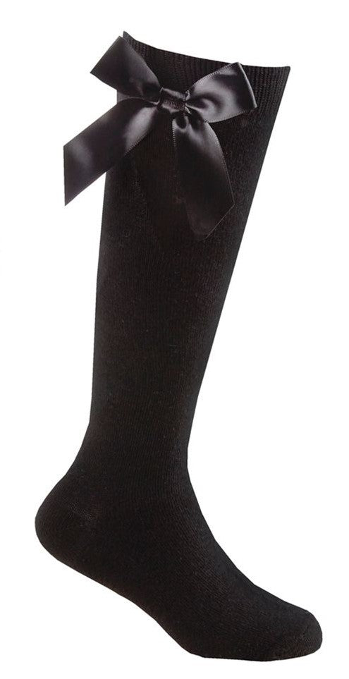 over the knee socks with bows